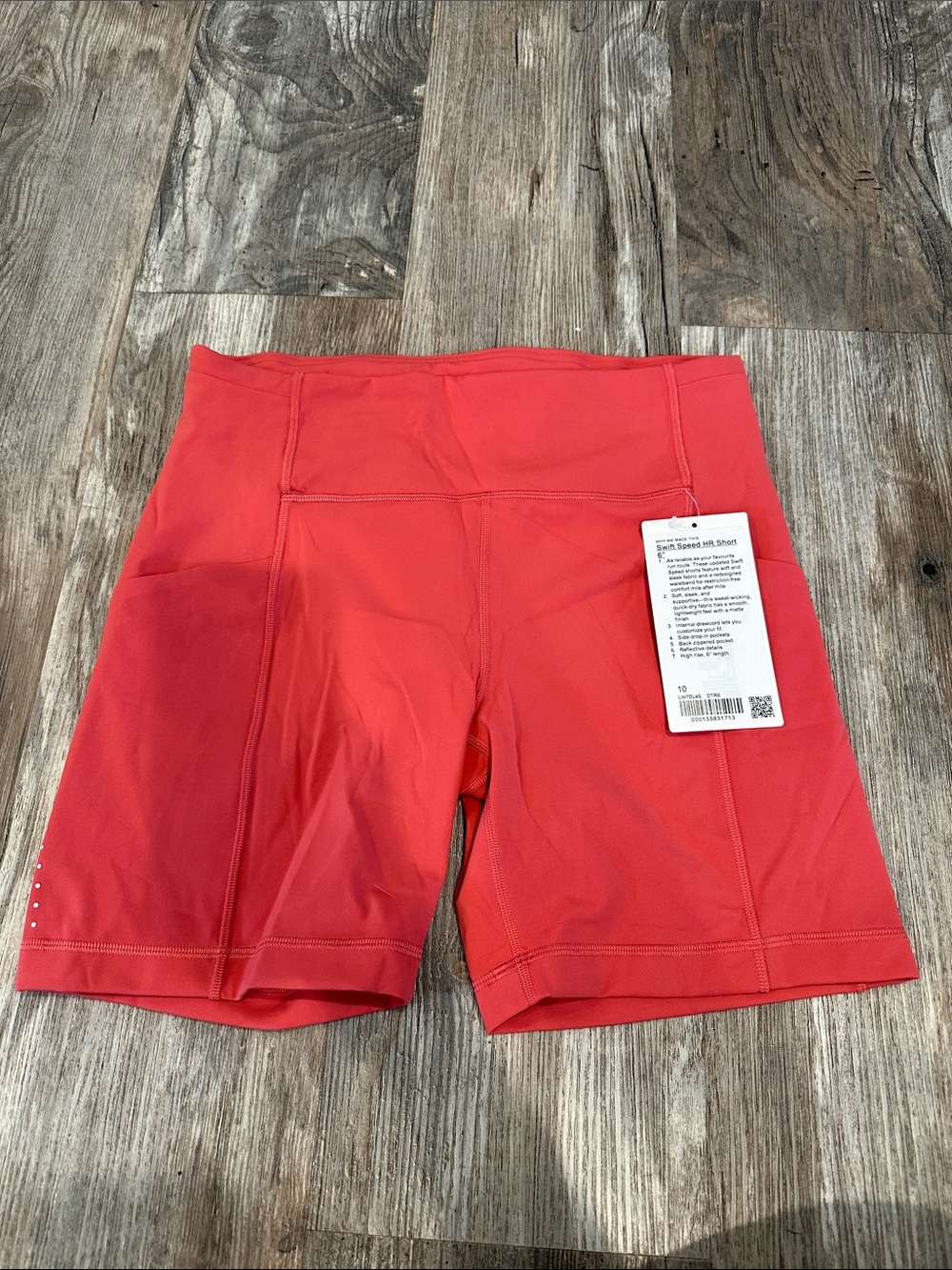 NEW with tags! Lululemon Swift Speed High-Rise Short 6" Desert Red sz 10